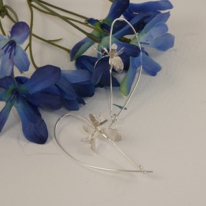 Boucles d'oreilles Iris versicolores Boucles d'oreilles Iris versicolores