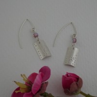 Boucles d'oreilles Lac rose Boucles d'oreilles Lac rose